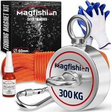 Magnet Fishing Kit - 300 KG (700lb) - Ø60mm - Super Strong Neodymium Magnet