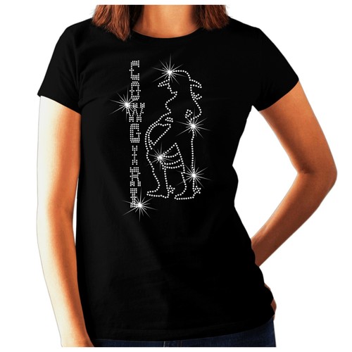 Cowgirl rhinestone ladies - ladies, t