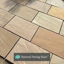 Indian Sandstone Paving Slabs Camel Buff Natural Patio | 22mm Cal | 600x900mm