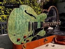 ♚BEAUTY♚2016 Gibson ES-335 Dot Figured *Limited Edition♚FOREST GREEN AAA♚8.5 LBS