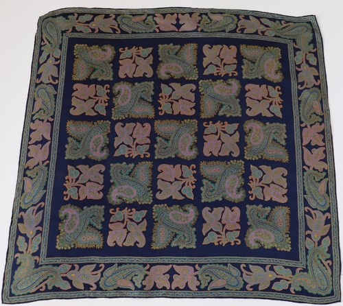 Vintage paisley silk scarf - vintage,