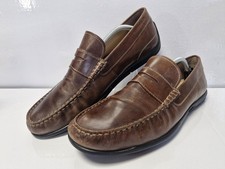 Ecco Penny Loafers Shoes Mens 12-12.5 Classic Moc Driving Slip On Comfort EU 47