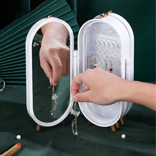 Folding Earring Necklace Display Stand Jewellery Organiser Holder Storage Box UK