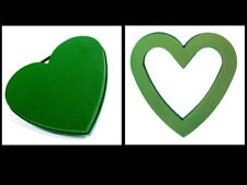 HEARTS FLORAL FOAM PLASTIC BACKED SOLID AND OPEN IN 13" 17" OASIS TYPE TRIBUTE
