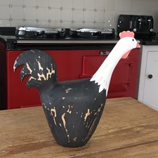 Large Rustic Wooden Chicken