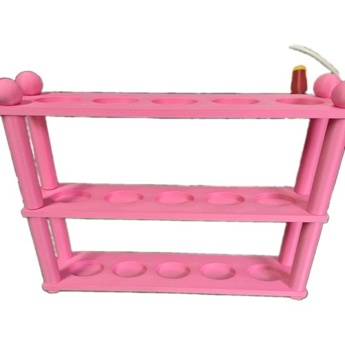 Pink plastic tier - pink, 3