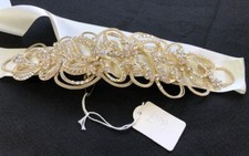 Gold diamante rhinestones