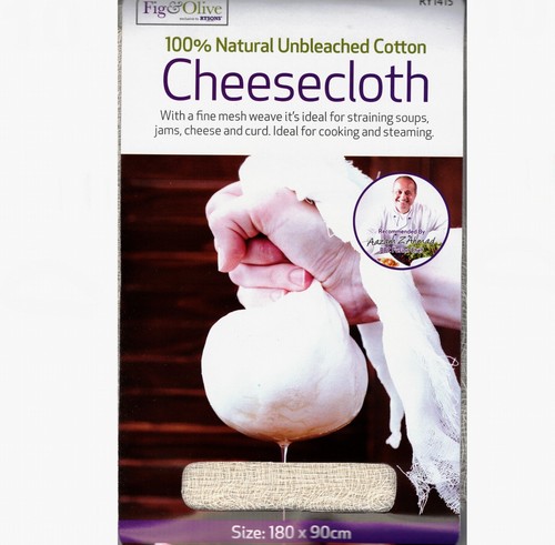 Cheese cloth muslin strain - cheese,