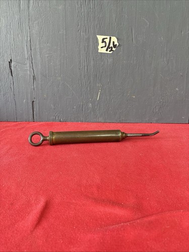 Antique brass grease gun - s-antique,