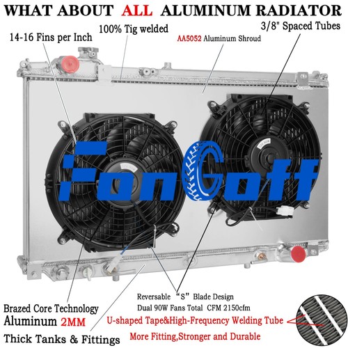 Row radiator shroud - radiator, fan