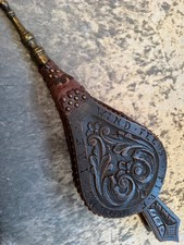 Antique Carved Wooden Studded