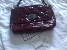 Lulu Guinness Burgundy Quilted