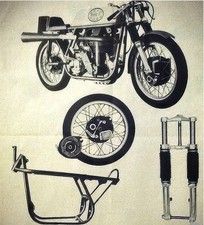 A4 Photo Motorbike John Tickle Norton