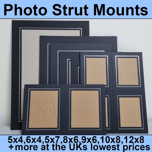 Black silver photo strut - &,