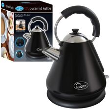 Quest Fast Boil Pyramid Shape Cordless Kettle, 2200 W, 1.7 liters, Black - 34510