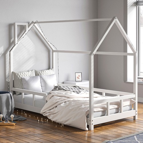 Solid wooden pine bed - solid,