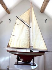 Large vintage pond yacht