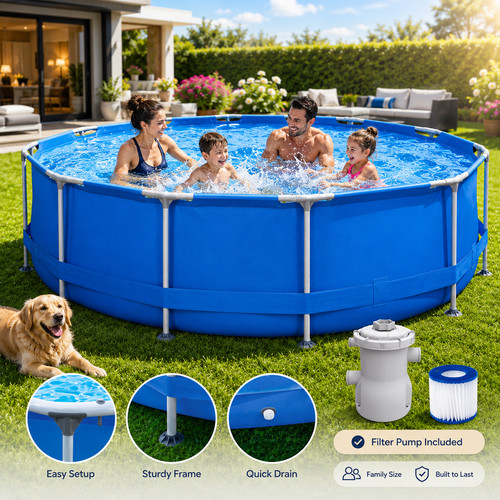 Swimming pool frame 360x76cm - swimming,