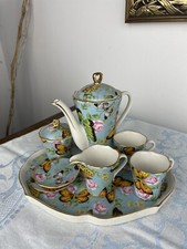 Royal bone china butterfly miniature Tea Set collection 