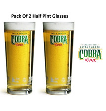 Cobra glass (2Pcs) Cobra Indian Lager Half Pint Glasses Cobra Glasses