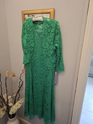 Emerald green lace - lace, size