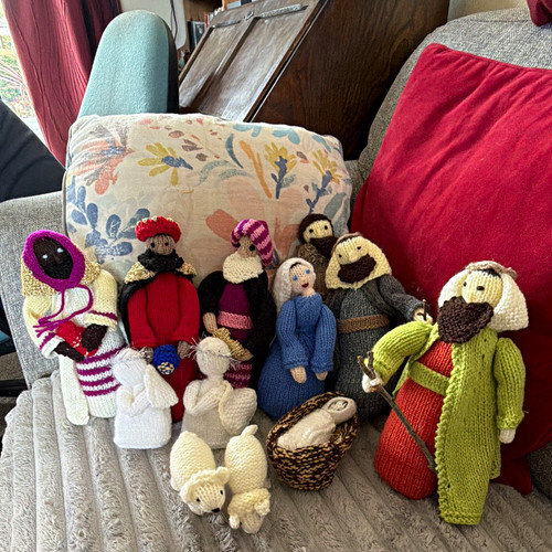 Handmade knitted 12pc - knitted, nativity
