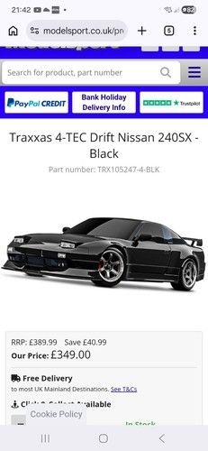 Traxxas 4tec drift nissan - traxxas,