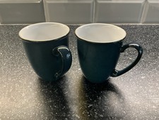 Denby Greenwich - 2 x Beaker Tea / Coffee Mugs