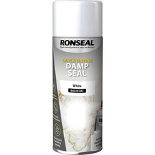 Ronseal Damp Seal Spray 400ml White Quick Dry for Stains Walls Ceilings