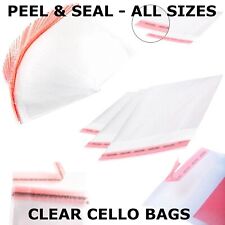 CLEAR CELLO CARD BAGS CELLOPHANE SELF SEAL LARGE SMALL CARD A3 C4 A4 C5 A5 C6 A6