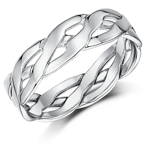 9ct white gold hand made - gold,