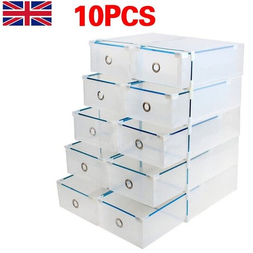 10x clear plastic - shoe, storage