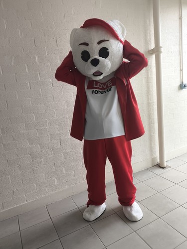 White bear mascot costume - bear,