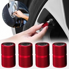 4x Red Car Tire Valve Cap