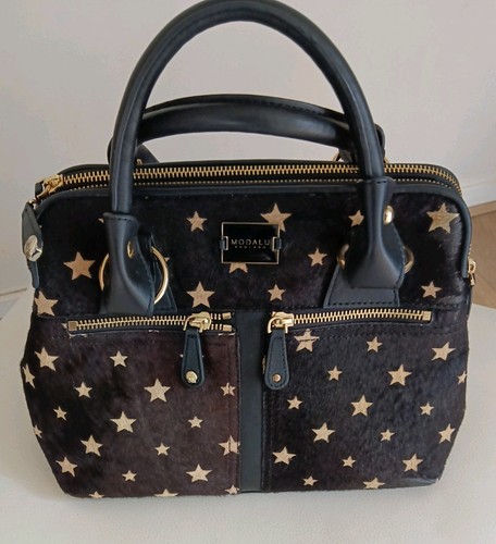 Bnwt modalu pippa black stars - black,