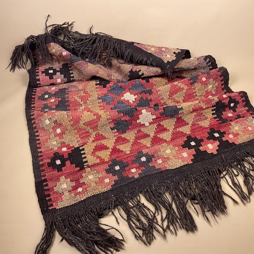 Kilim rug brown - brown, red