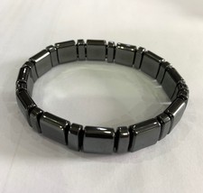 Hematite Stretchy Beaded Bracelet - One Size (NOT magnetic)