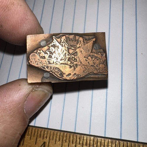 Print block patriotic scene - (,
