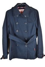 SUPERDRY Blue Trench Coat size
