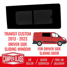 Ford Transit Custom Driver Side SLIDING DOOR Opening Privacy Tinted Window 13-23