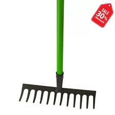 GARDEN RAKE 12 Teeth Lawn Rake