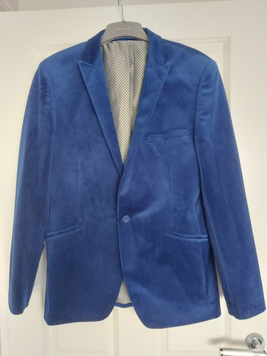 Blue velvet blazer 102 - blue,