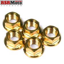 Aprilia RSV4 Tuono V4 RS660 Tuono 660 Tuareg 660 Titanium Sprocket Nuts, Gold