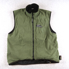 AeroStich Kanetsu Heated Motorcycle Fleece Vest Sleeveless Jacket Sz XL Green