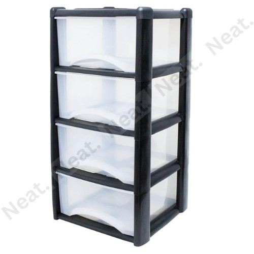 Drawer plastic storage tower - 4,