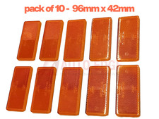 10x Self-Adhesive Amber Orange