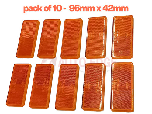 10x self adhesive amber orange - 10x,
