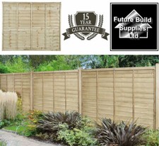 Premier Super Lap Pressure Treated Fence Panel 6x6 6x5 Fence Posts Overlap Larch
