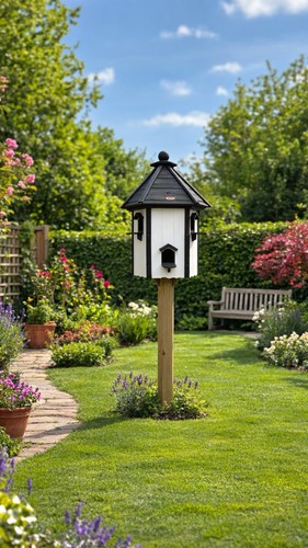 Handcrafted dovecote birdhouse - handcrafted,