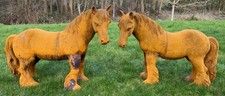 Pair of Cast Iron Horses -